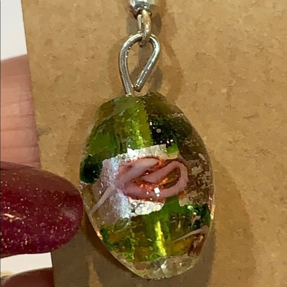 💐5/25 large faceted acrylic stud style glass bead - Picture 5 of 7